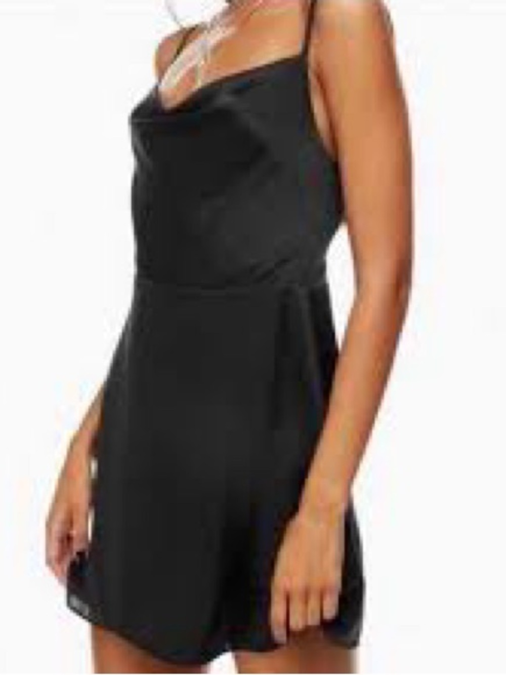 Black Spaghetti Strap Mini Dress